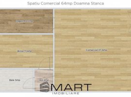 Spatiu comercial 64mp strada Doamna Stanca