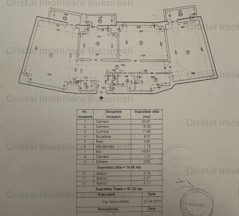 3 camere decomandat bdul Unirii, fantani