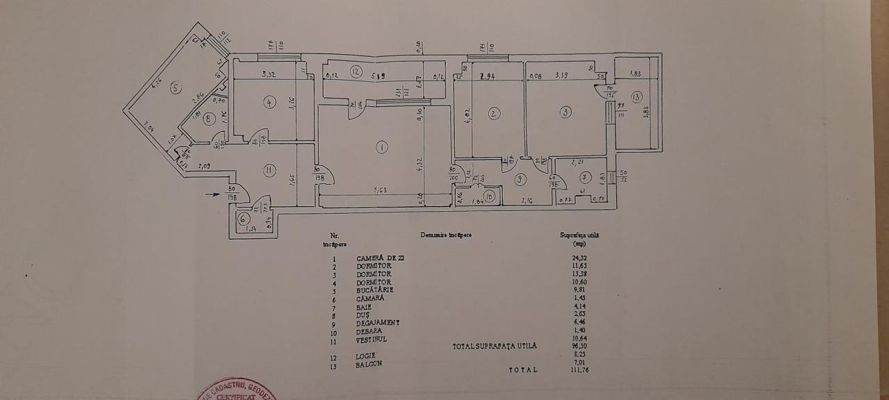 4 camere Calea Grivitei-Basarab ( 1980 -Reabilitat )