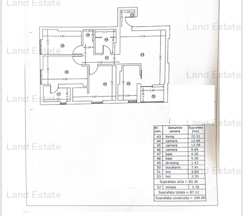 3 camere Unirii-Mircea Voda ( 2022-loc parcare )