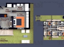 Apartament 2 camere, finisaje Premium si curte 16 mp, zona Fundeni-Dobroesti