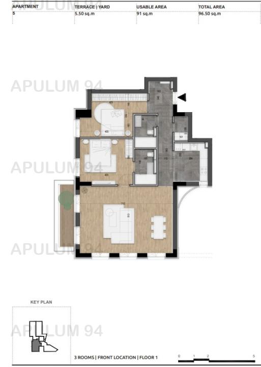 Apartament 3 Camere | Licurg 2 Prime Residence | Cartierul Armenesc