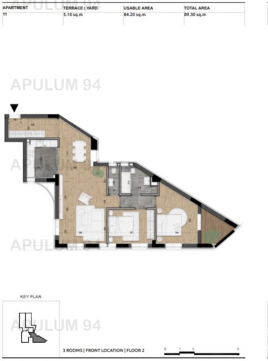 Apartament 3 camere 85mp | Licurg 2 | Cartierul Armenesc