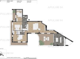 Apartament 4 camere 135mp + Terasa 55mp / Licurg 2 / Armeneasca