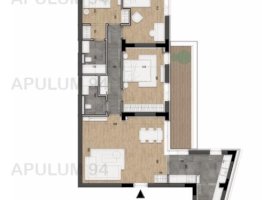 Apartament 4 camere, 104 mp + terasă 16 mp | Licurg 2 Prime Residence