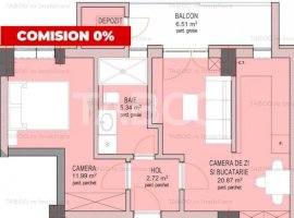 Apartament 43 mpu cu 2 camere etaj 3 cu lift zona Doamna Stanca Sibiu