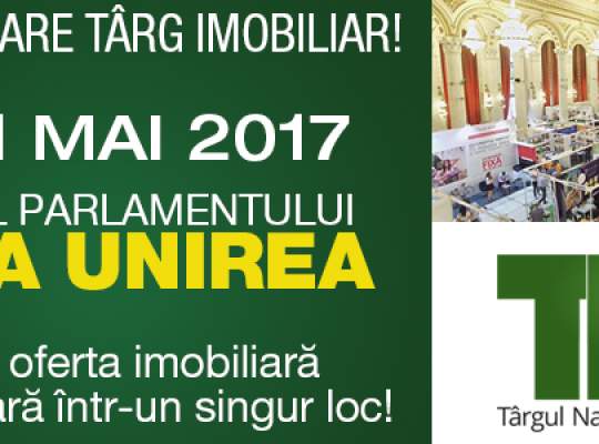 Ultimele spații disponibile la Târgul Național Imobiliar TNI  19-21 MAI, Palatul Parlamentului- Sala UNIREA