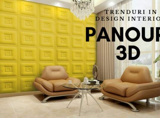 Trenduri in design interior: panouri 3D de perete