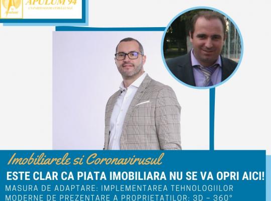 Episodul 4:  Imobiliarele si Coronavirusul - "Este clar ca piata imobiliara nu se va opri aici! Masura de adaptare: implementarea tehnologiilor moderne de prezentare a proprietatilor: 3D – 360°"