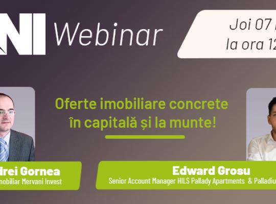 Webinar TNI: - Oferte imobiliare concrete în capitală și la munte!